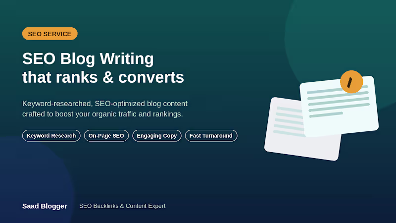 Cover image for SEO Blog writing