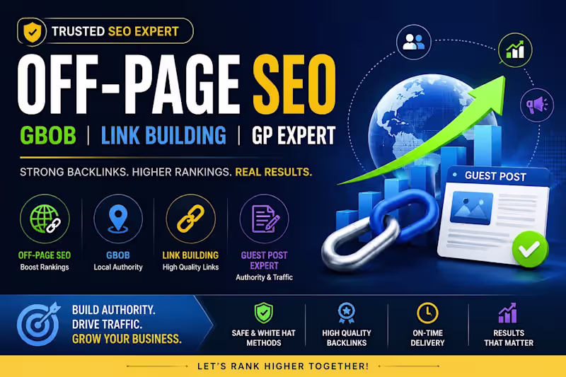 Cover image for Off-Page SEO & Guest Post Link Building Expert