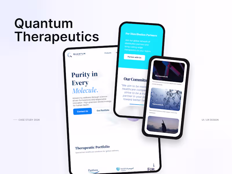 Cover image for QT Pharma Website