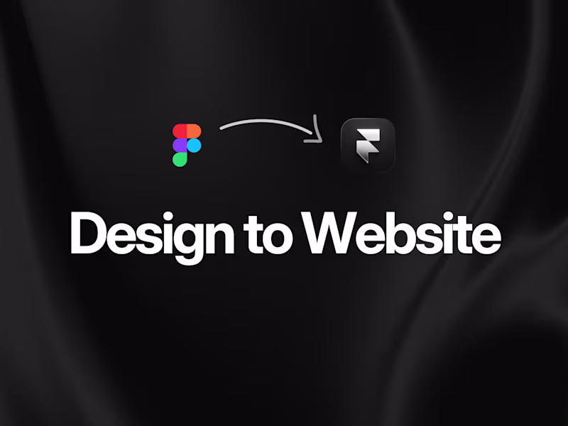 Cover image for Framer website from your design file
