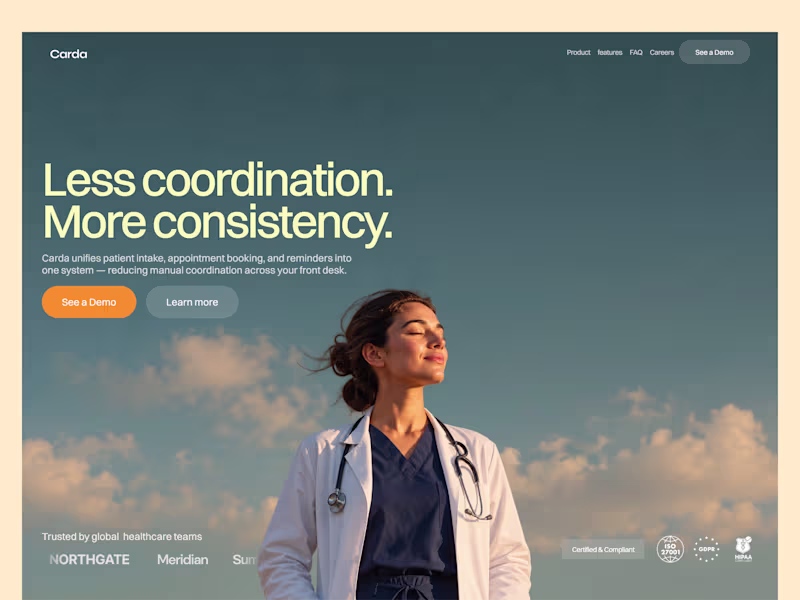 Cover image for B2B Health Tech SaaS Landing Page Design & Development