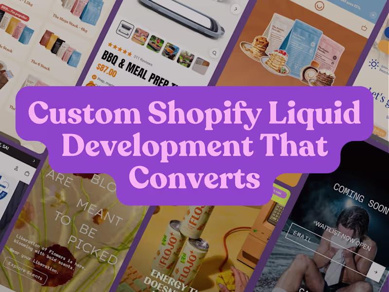 Cover image for 📈 Custom Shopify Liquid Development That Converts