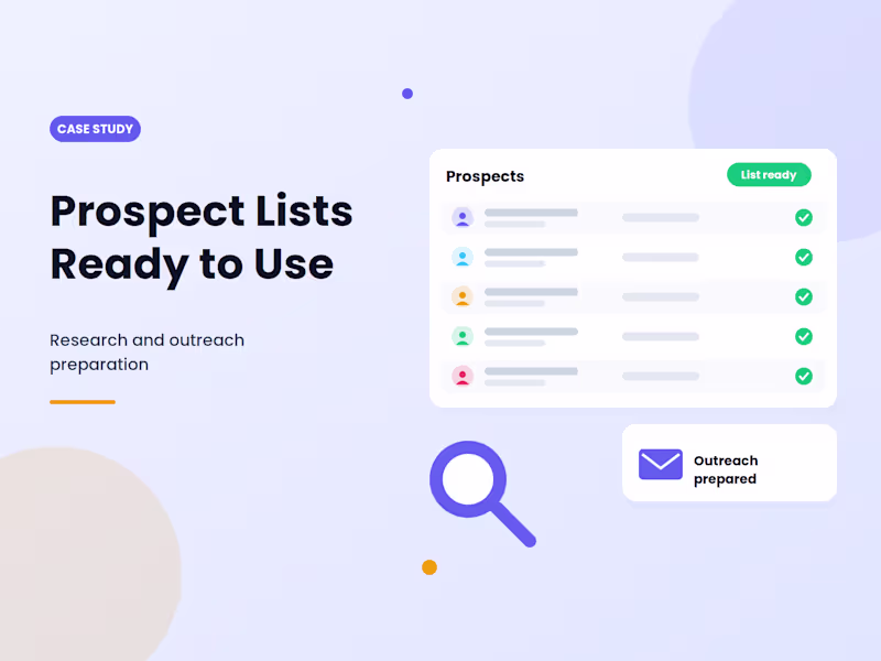 Cover image for Building Organized Prospect Lists to Support Business Growth