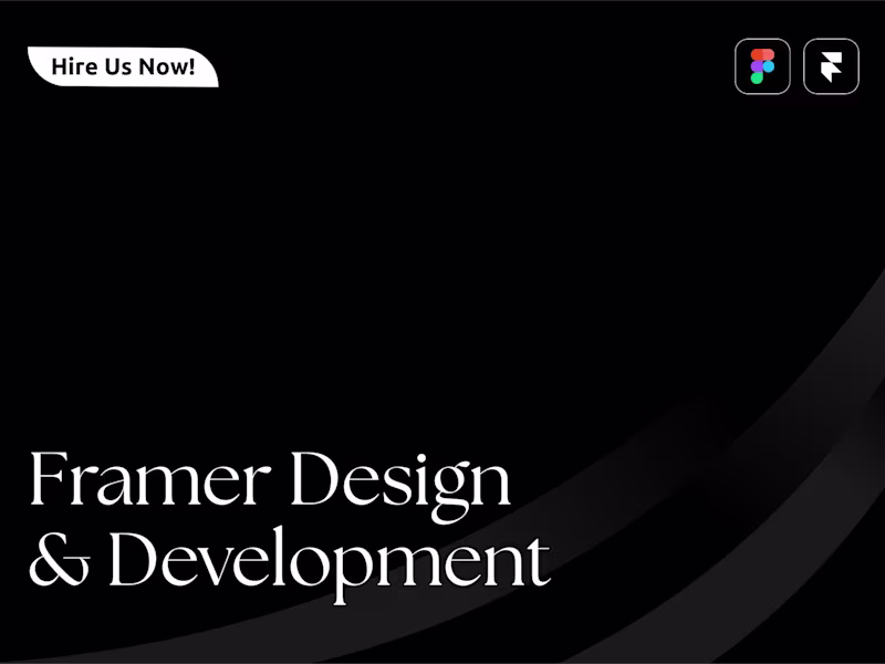Cover image for Framer Website Design & Development