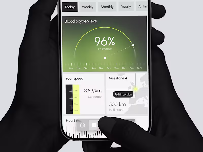 Cover image for Designed a modern fitness-tracking mobile
