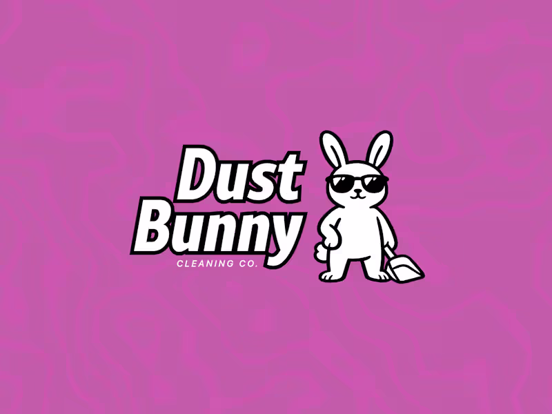Cover image for Dust Bunny Cleaning Co. Logo Refresh & Mascot Brand Refinement