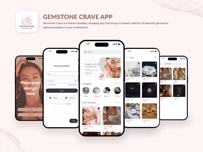 Cover image for Gemstone Crave Jewels – Jewelry E-Commerce Web & App