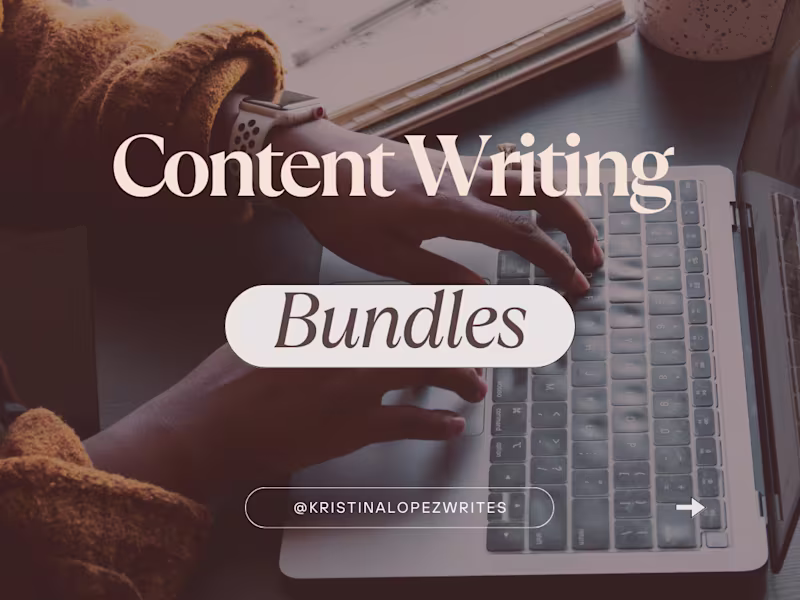 Cover image for ✍🏽 Content Writing Bundles