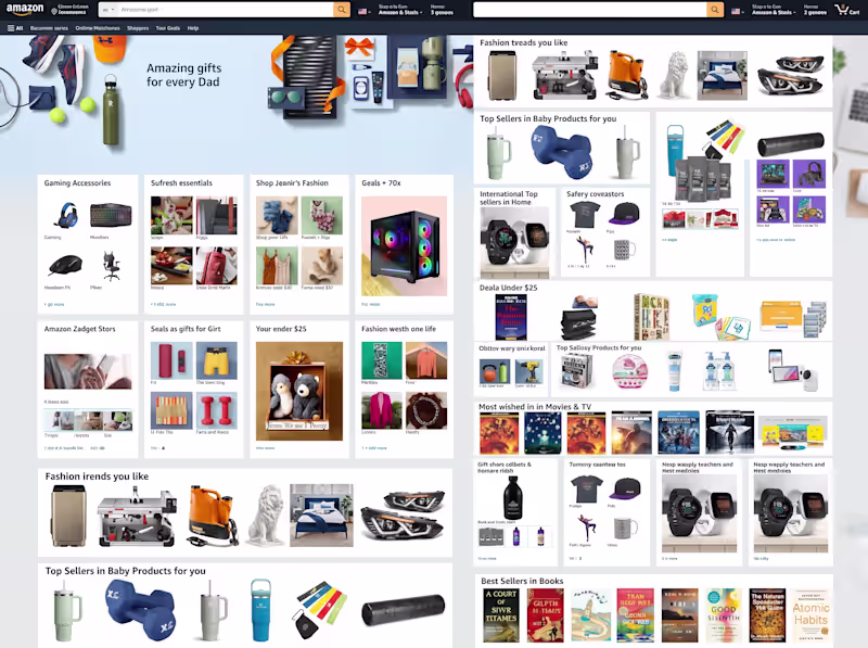 Cover image for Pixel-Perfect Amazon Homepage UI Clone