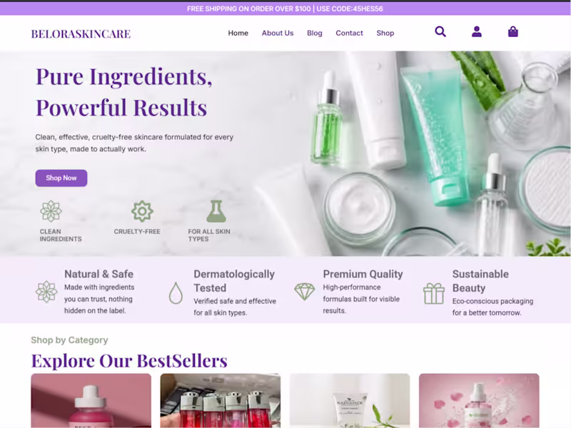 Cover image for Beauty WordPress Website