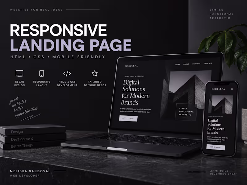 Cover image for Responsive Landing Page Development