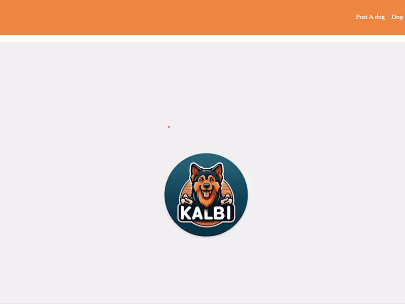 Cover image for Kalbi - Dog selling Website