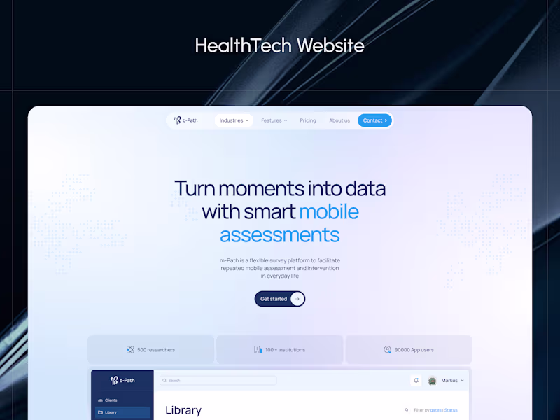 Cover image for b-path - HealthTech Website