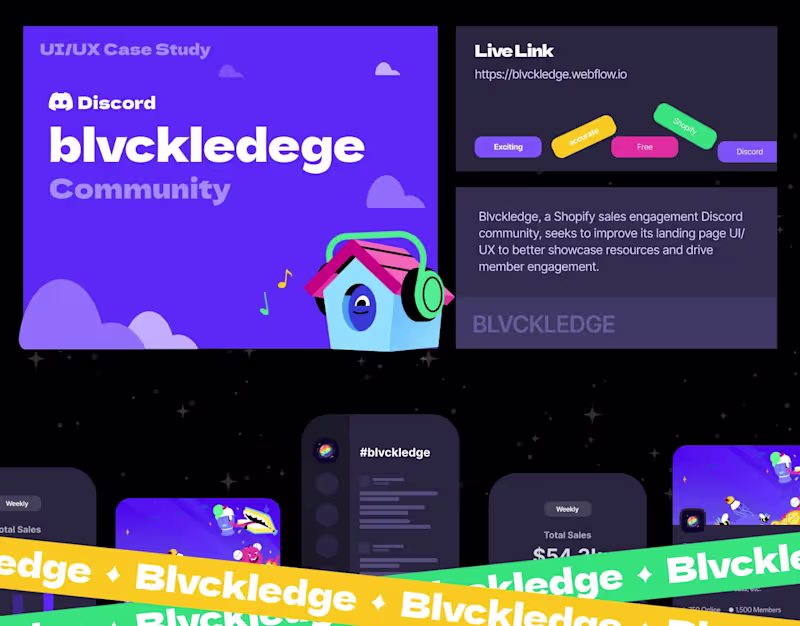 Cover image for Blvckledge — Website Design & Webflow Development