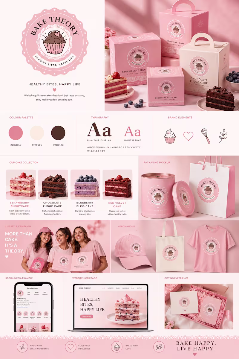 Cover image for Bake Theory Brand Identity, Website