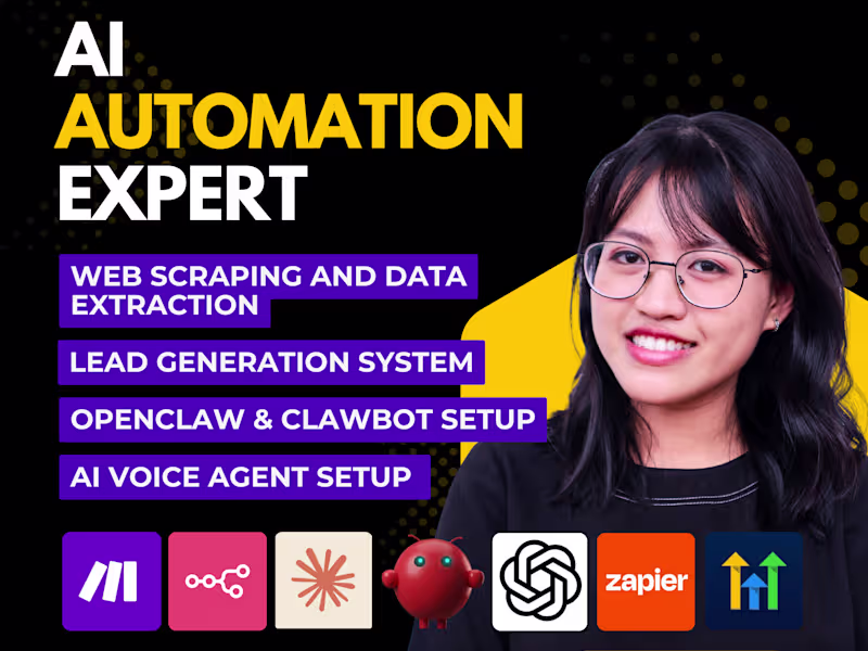 Cover image for Make.com & n8n Automation Expert - AI Agents Workflow Automation