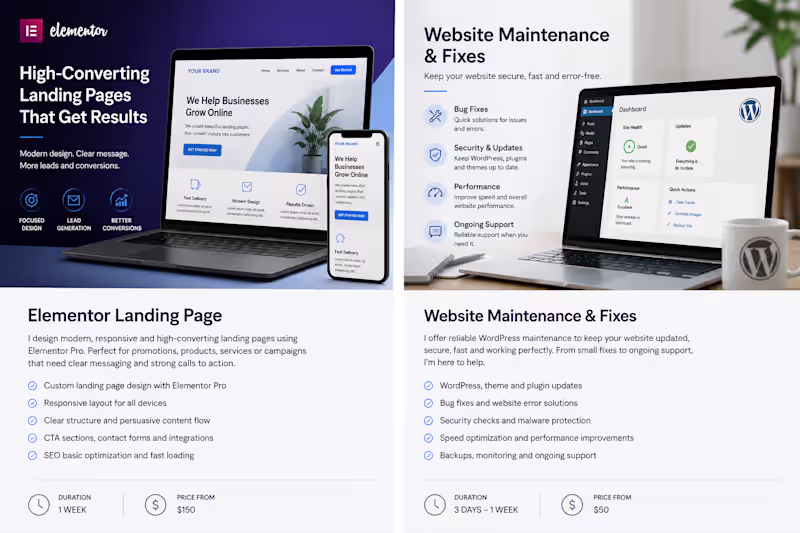 Cover image for Website Maintenance & Fixes