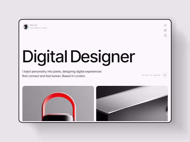 Cover image for Personal Portfolio for Template Designers
Maxfolio