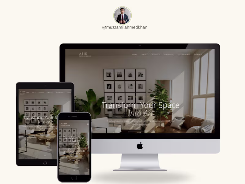 Cover image for Designed a modern, responsive website
