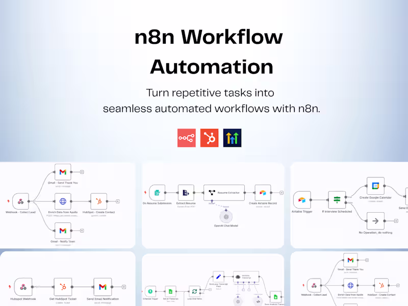 Cover image for n8n Workflow Automation