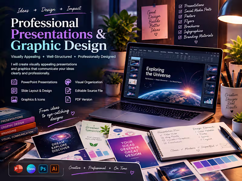 Cover image for Professional Presentations & Graphic Design