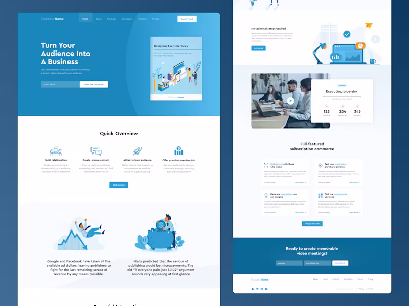 Cover image for Social Media Marketing Agency Website