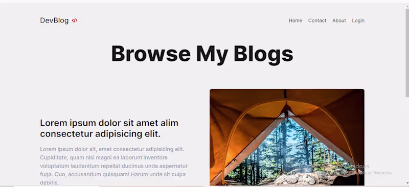 Cover image for blog website