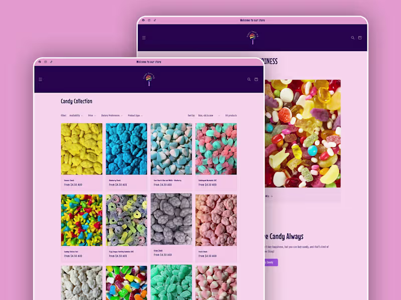 Cover image for Sugar Swirl - A playful candy brand