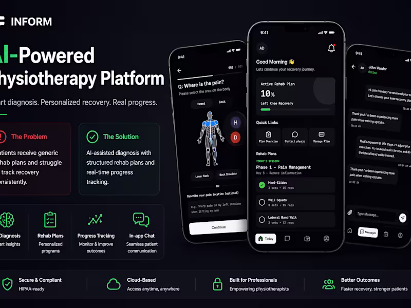 Cover image for InForm - AI-Driven Physiotherapy App