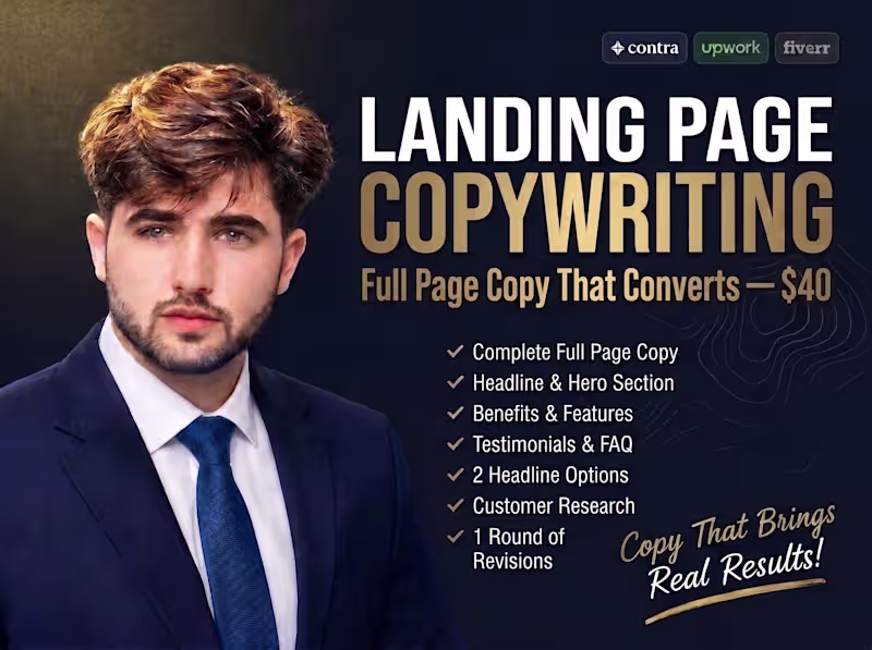 Cover image for Landing Page Copy That Turns Visitors Into Customers