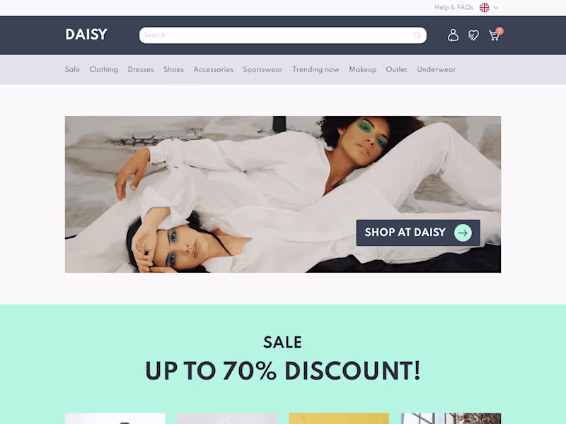 Cover image for Daisy E-Commerce Website