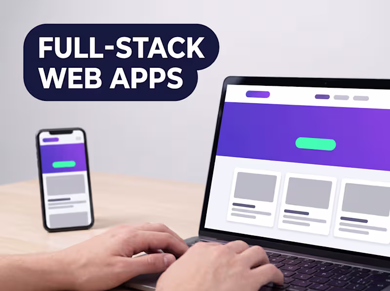 Cover image for You will get a full-stack MERN or Next.js web app with DB & depl