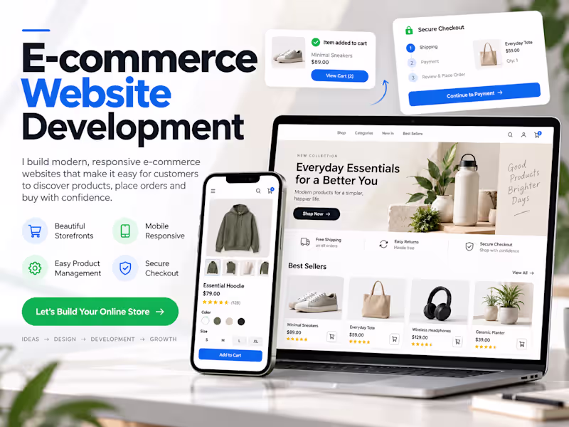 Cover image for E-commerce Website Development