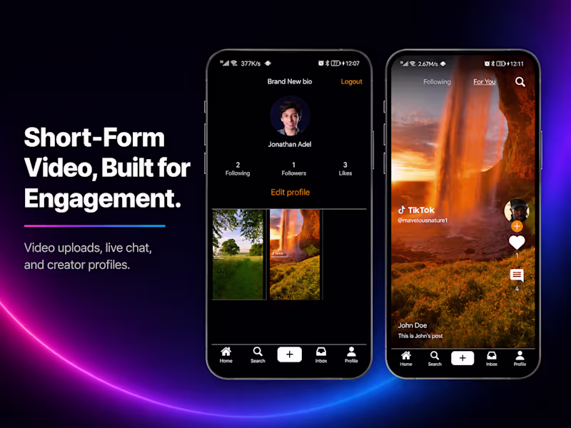 Cover image for Gursha — Short-Form Video Sharing