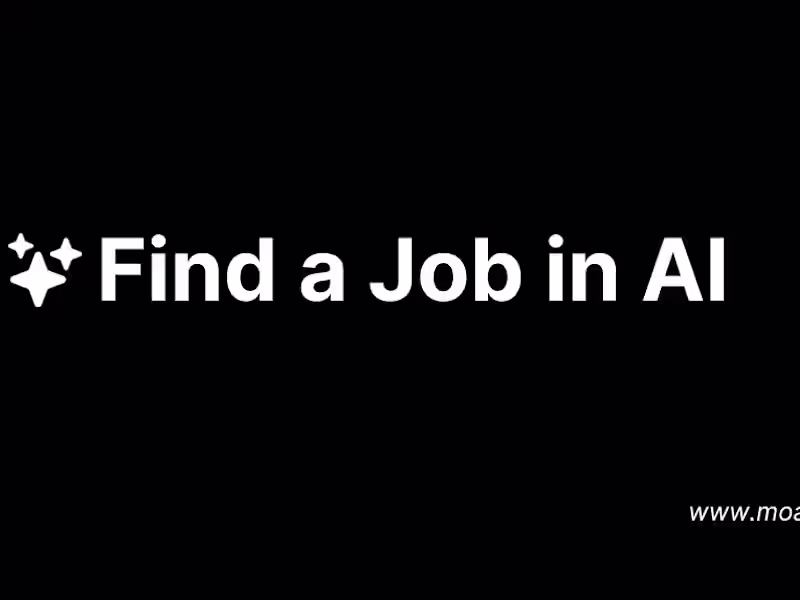Cover image for MoAIJobs - Jobs in AI