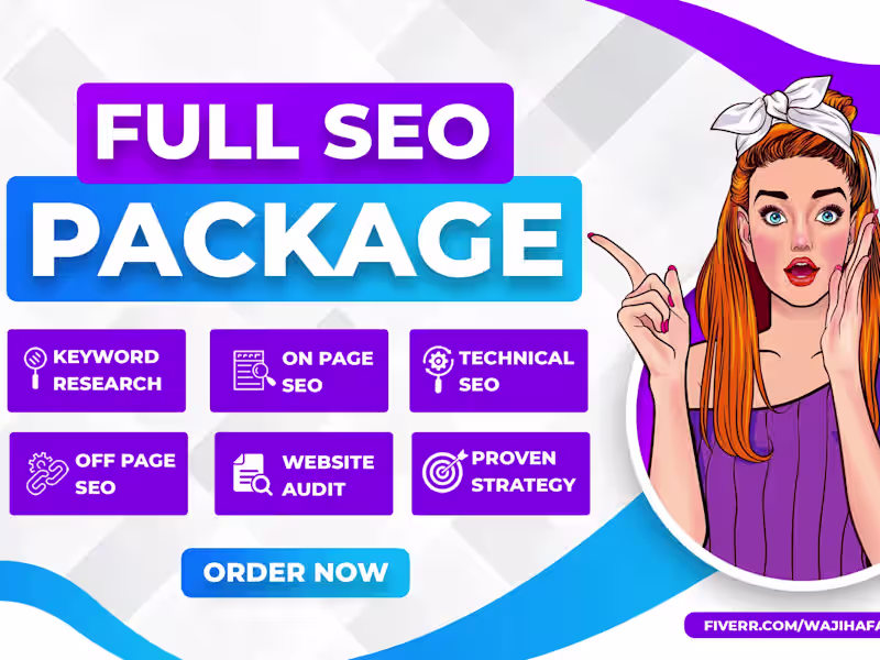 Cover image for Keyword Research, On-Page, Off-Page & Monthly SEO Services