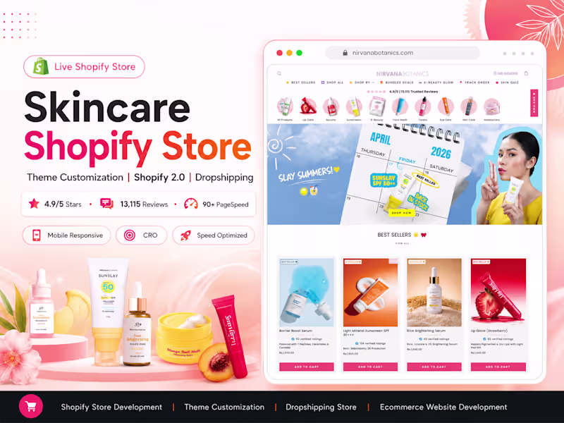 Cover image for 🌿 Skincare Shopify Store —