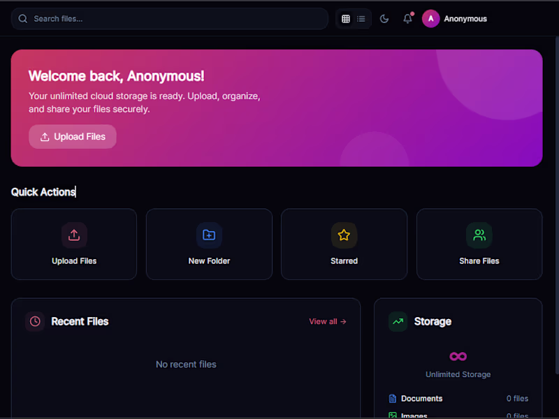 Cover image for Hcloud: Unlimited Free Cloud Storage