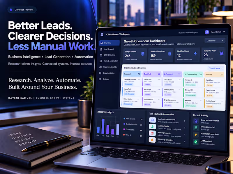 Cover image for Business Growth Systems | AI Automation, Analytics & Leads