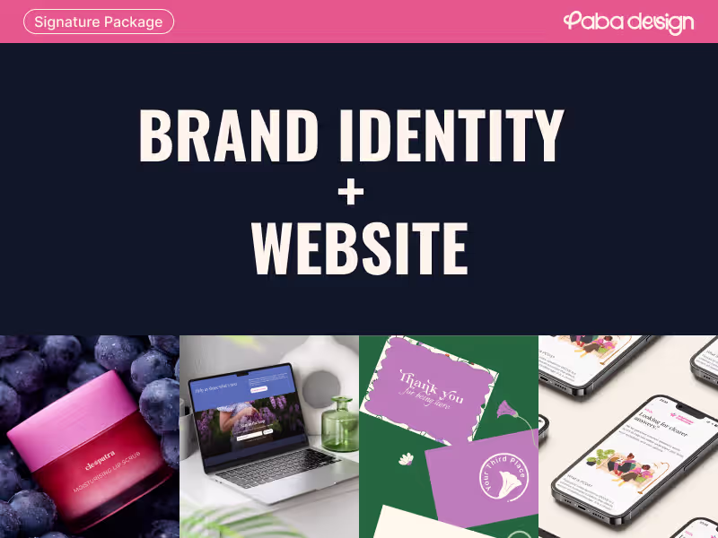 Cover image for Brand identity + Website