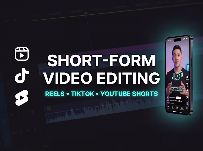 Cover image for 🎬 Short-Form Video Editing | Reels, TikTok & YouTube Shorts