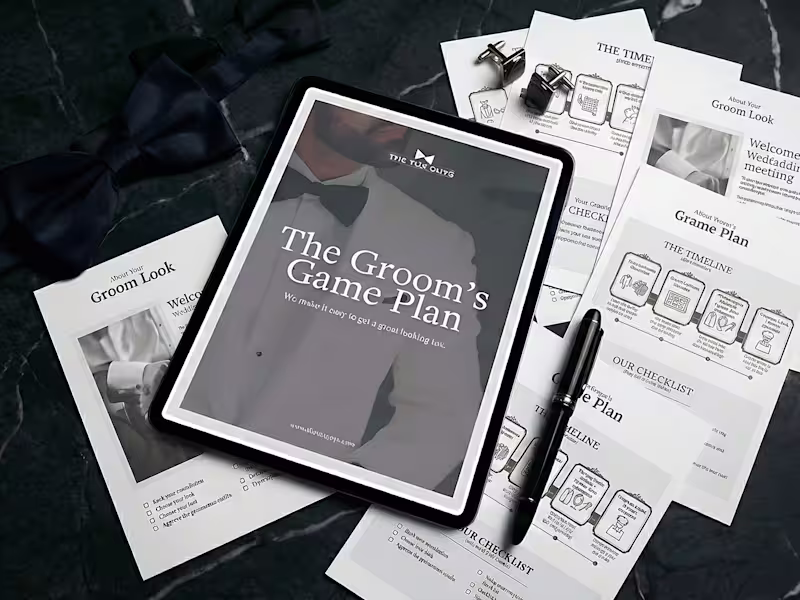 Cover image for The Groom’s Game Plan: Lead-Capturing Guide Design