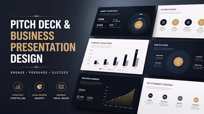 Cover image for Pitch Deck & Presentation Design