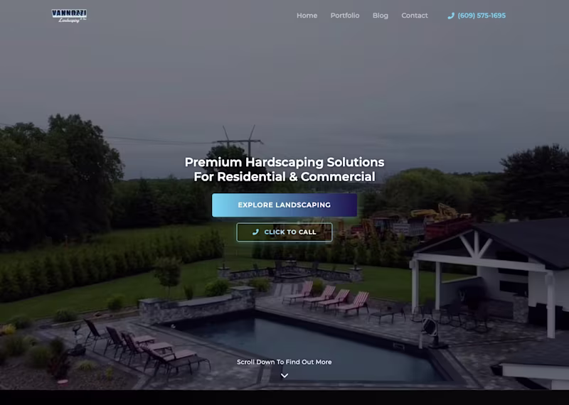 Cover image for Landscaping & Outdoor Living Website