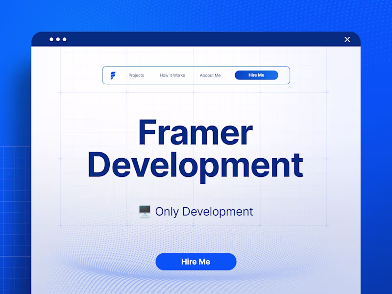 Cover image for Framer Development 