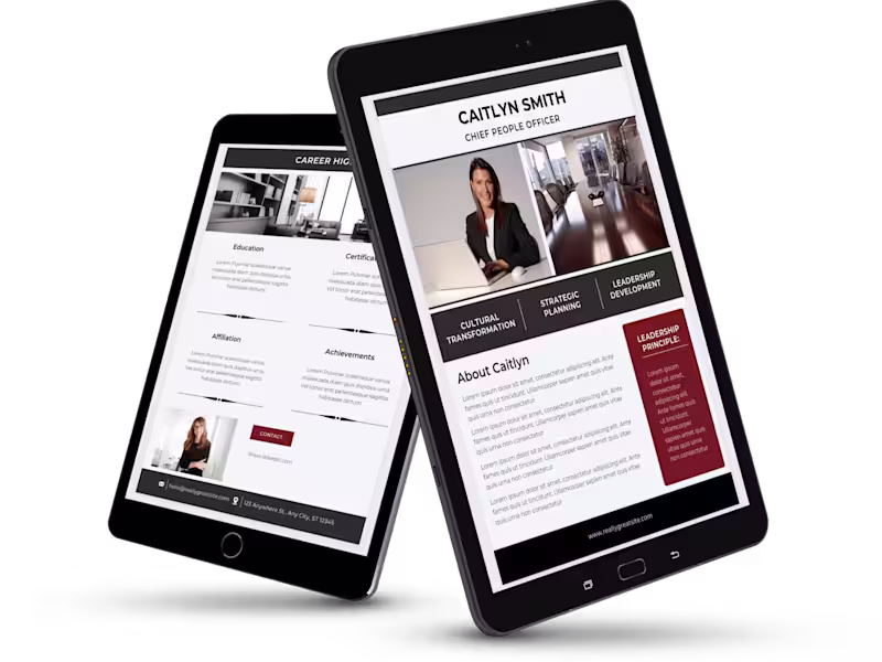 Cover image for Grab your Executive BIO and polish your professional look!
