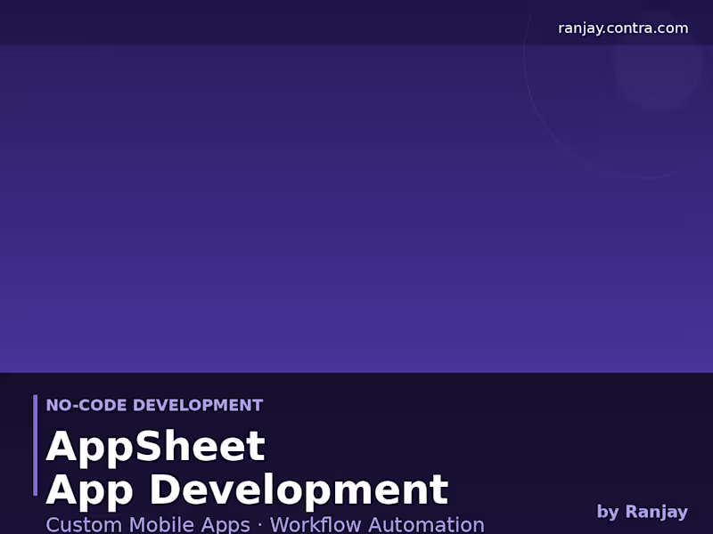 Cover image for AppSheet App Development
