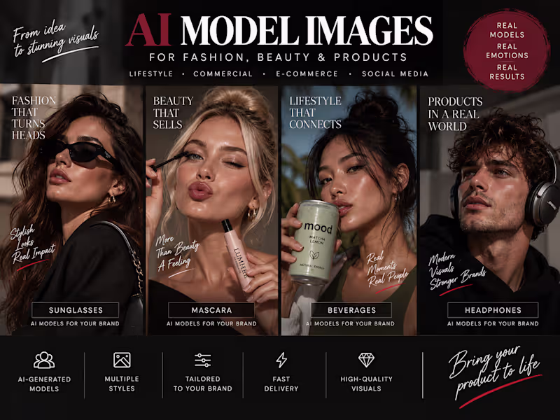 Cover image for AI Model Images for Fashion, Beauty & Products