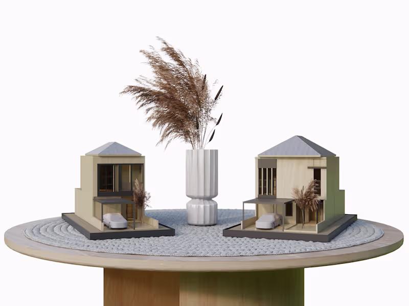 Cover image for Produced architectural visualizations for a