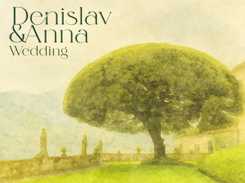Cover image for Custom Watercolor Wedding Visual Identity